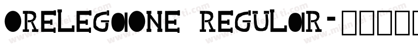 OrelegaOne Regular字体转换